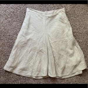 Banana republic factory beige linen skirt size 4